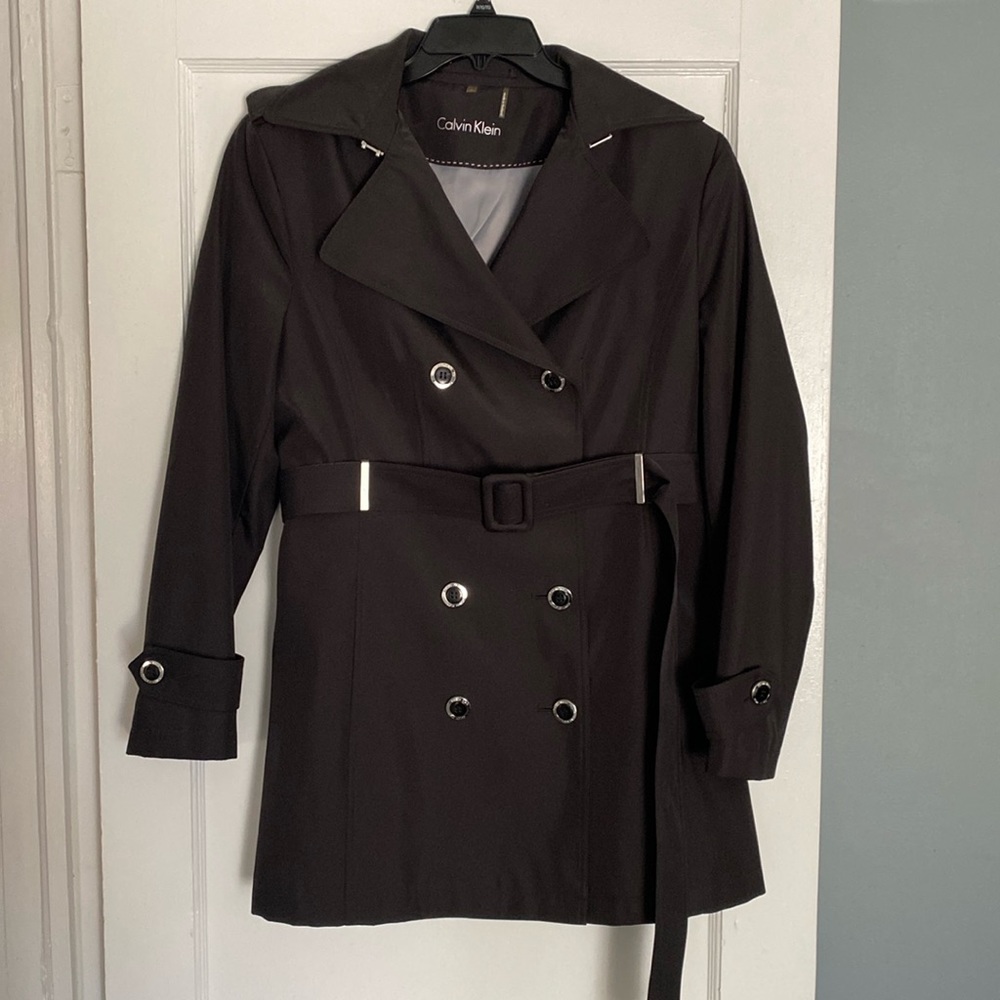 CALVIN KLEIN Trench Coat - Large